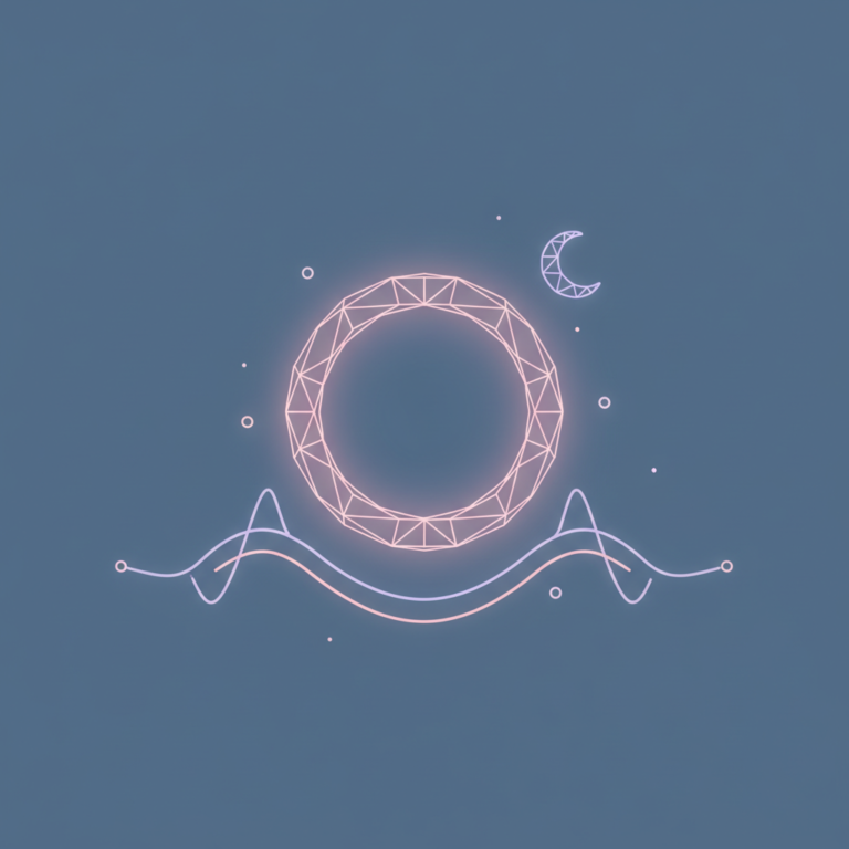 ring wearable with crescent moon, sleep tracker hero